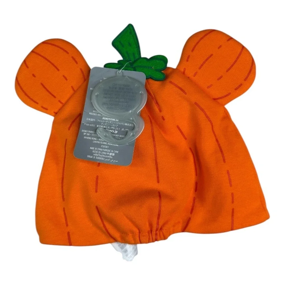 New Disney‎ Baby Mickey Mouse Ear Beanie Hat size 0-1 Years Orange